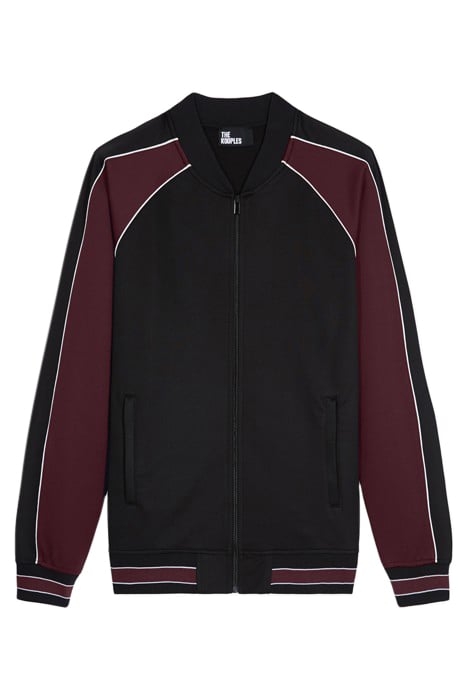 SWEAT ZIPPE AVEC MANCHES RAGLAN BURGUNDY 5