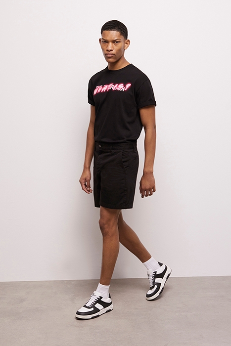 SHORT EN COTON NOIR BLACK 4