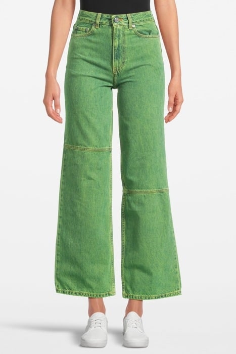 OVERDYED BLEACH DENIM MAGNY LIME PUNCH 1