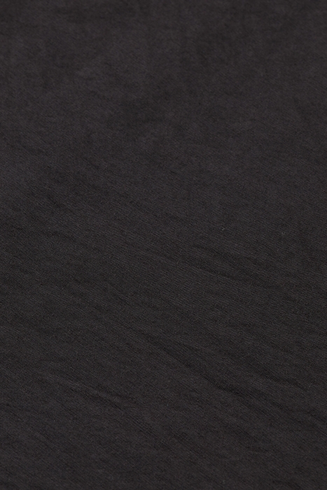 BEADED COLLAR MIDI SHIRT DRESS EVENING BLACK 8