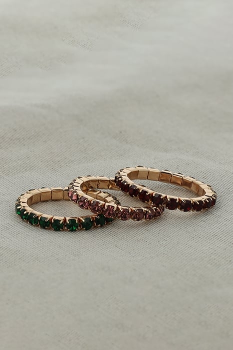 ALICE RING SIAM M/L GOLD, RED 3