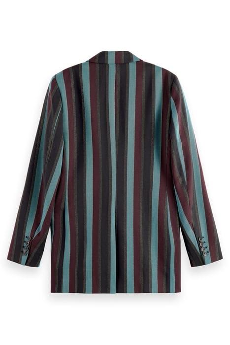 STRIPED DOUBLE BREASTED BLAZER HERITAGE LUREX STRIPE 5