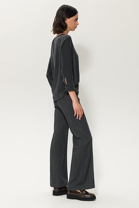 GABARDINE FLARE PANTS ANTHRACITE 5