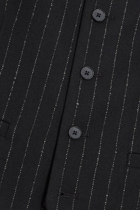 GILET COSTUME RAYURES BLACK WHITE 7