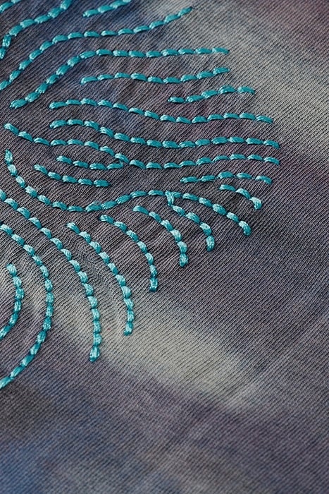 BLURRED LANDSCAPE ARTWORK T-SHIRT STEEL 8