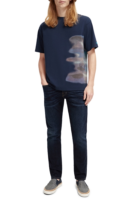 BLURRED LANDSCAPE ARTWORK T-SHIRT STEEL 3