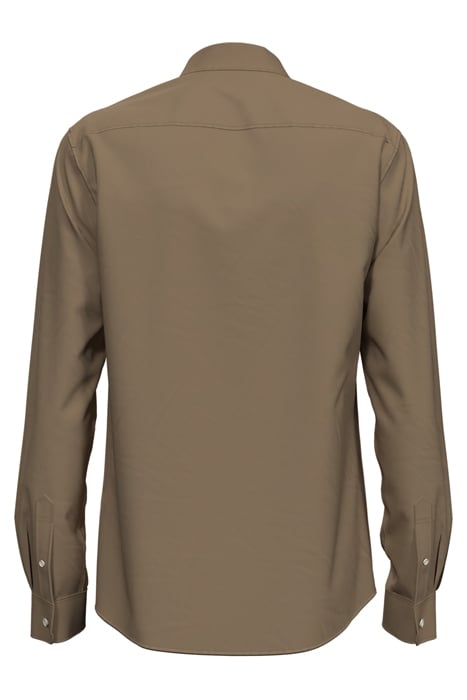 ESSENTIAL SOLID POPLIN SHIRT TAUPE 5