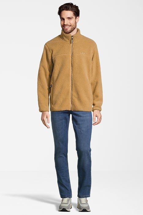 BRAUNLAGE SHERPA FLEECE JACKET ICED COFFEE 3