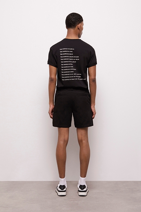 SHORT EN COTON NOIR BLACK 2