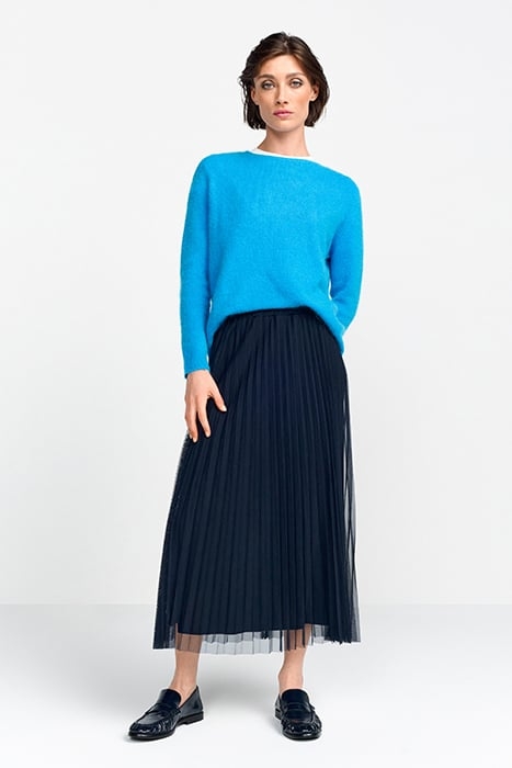 COZY CREW NECK RECYCLED SAPPHIRE BLUE 2