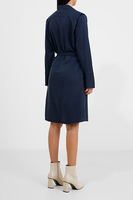 ANDREA LYOCELL LS SHIRT DRESS BLUE 3