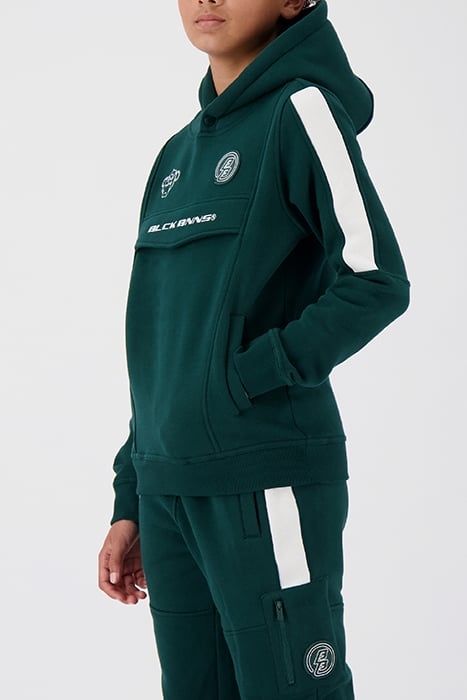 ANORAK STRIPE HOODIE PINE GREEN 5