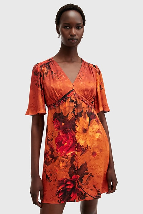 TIAN DRESS ADELA BURNT ORANGE 1