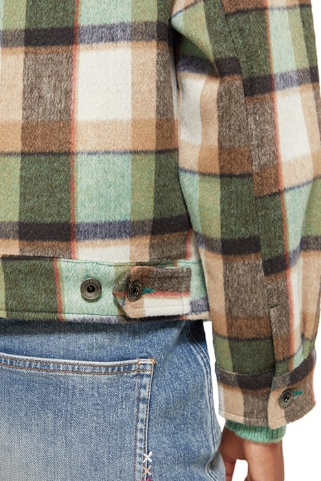 GREEN CHECK SHORT JACKET FROZEN MINT CHECK 8