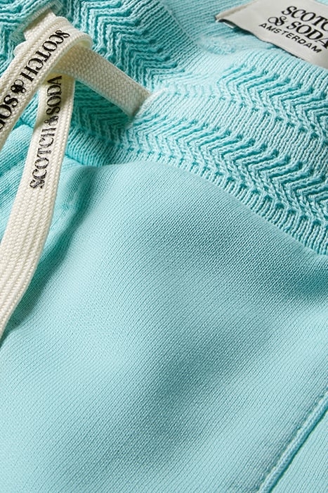 BOYS GARMENT DYED RIB DETAIL SWEAT SHORTS IN ORGANIC COTTON 8