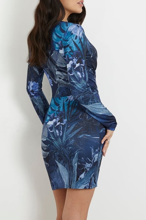 LS EMILY DRESS ETCHED TROPICAL PRIN 2