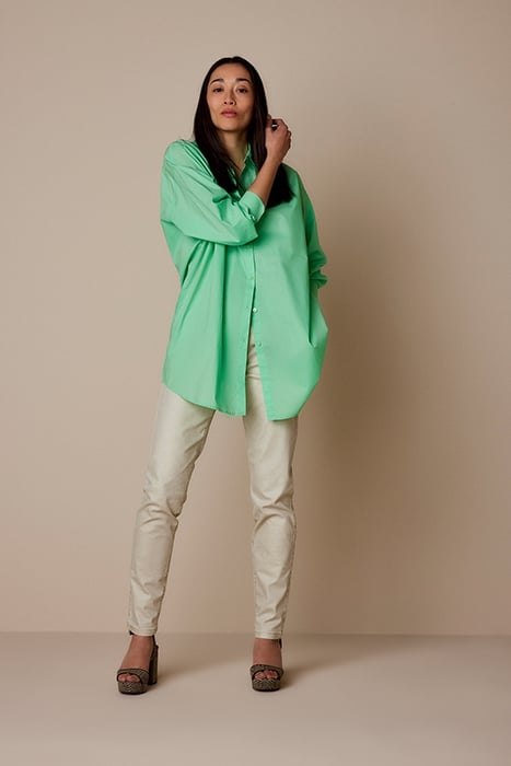 BLOUSE POPLIN CLASSIC GREENS 1