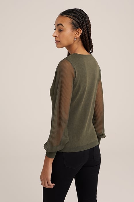 KNITTED PULLOVER KHAKI 2