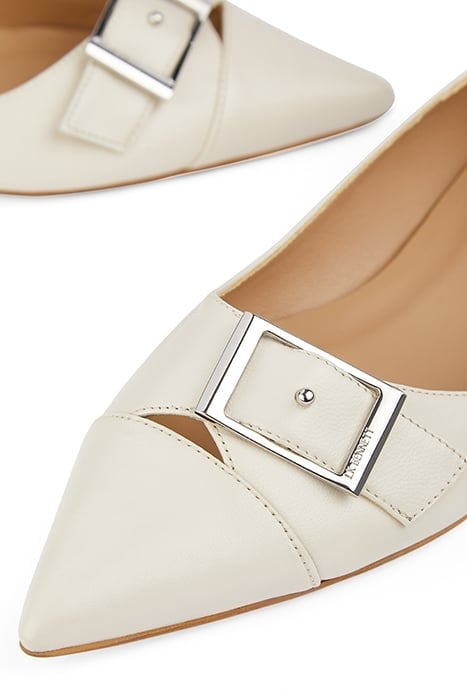 FL BRYNN CURVED BUCKLE FLAT OFF WHITE 4