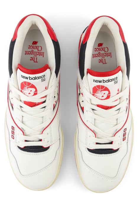 BB550VGA SNEAKERS IN WHITE AND RED 6