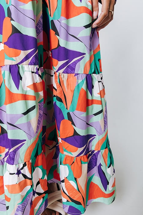 VIANNE BIG FLOWER MAXI DRESS MULTICOLOR 8