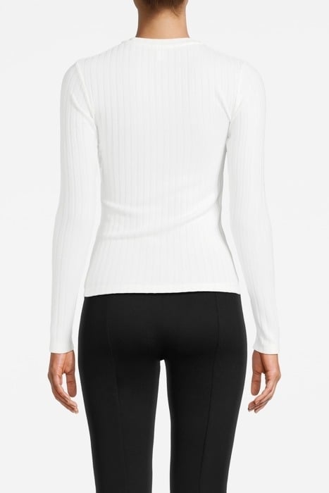 CARMEN RIBBED SWEATER WHITE 2
