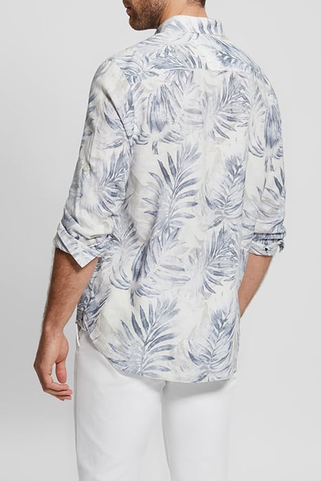LS COLLINS AOP SHIRT BLUE FOLIAGE 2
