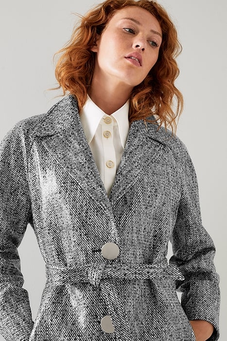 GIGI COATED TWEED BLACK/CREAM 5