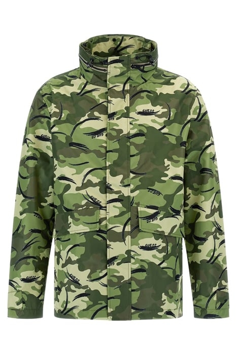 TECHNICAL RAINCOAT GUESS CAMOU AOP PRIN 4
