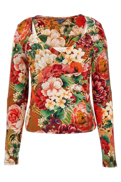 LS DIANNA TOP PEONY ANIMAL PRINT 1