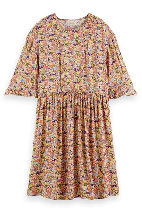 T-SHIRT SHAPE DRESS WITH FLOUNCE SLEEVES COMBO J 4