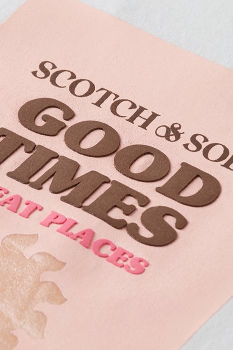 GIRLS SHORT-SLEEVED KNOTTED ARTWORK T-SHIRT IN ORGANIC COTTO 3