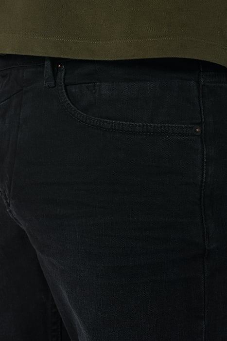 DENIM, REGULAR 711, BLACK, STRETCH BLACK DENIM 6