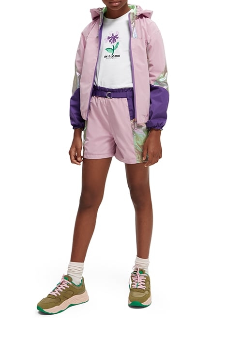 GIRLS METALLIC COLOUR BLOCK SHORTS METALLIC COLORBLOCK 3