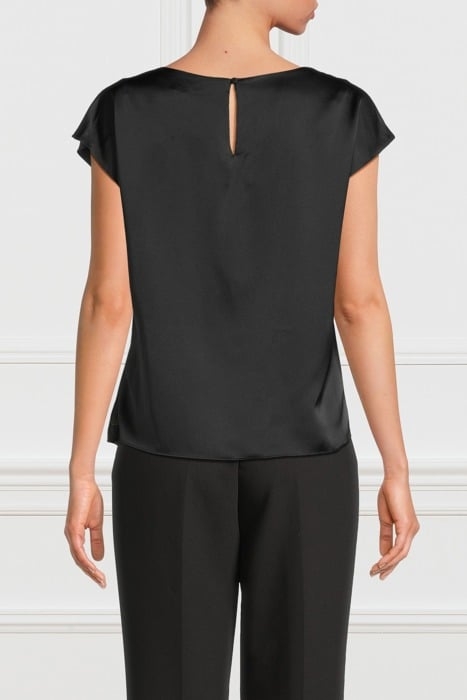 MARCIANO BY GUESS GRACE TOP JET BLACK BLOUSE 2