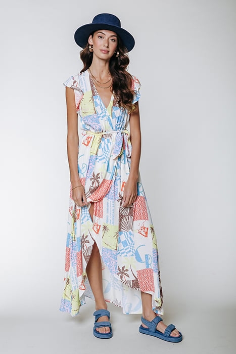 ELVA PATCHWORK MAXI DRESS MULTICOLOR 1
