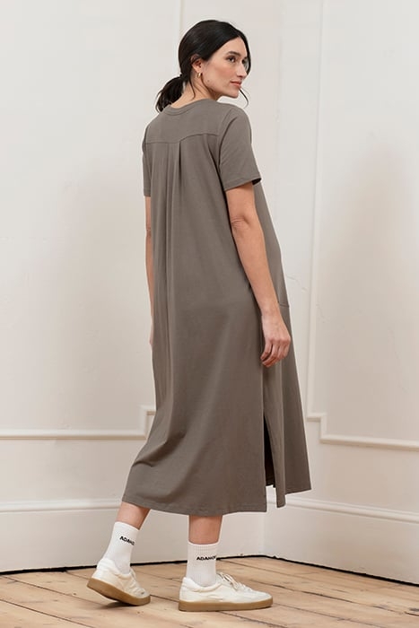 MATERNITY T-SHIRT DRESS KHAKI 2
