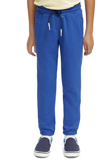 BOYS LOGO SWEATPANTS IN ORGANIC COTTON COBALT 1