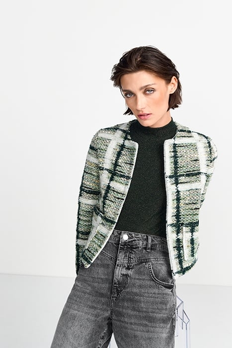 GLAM BOUCLÉ JACKET MATCHA 1