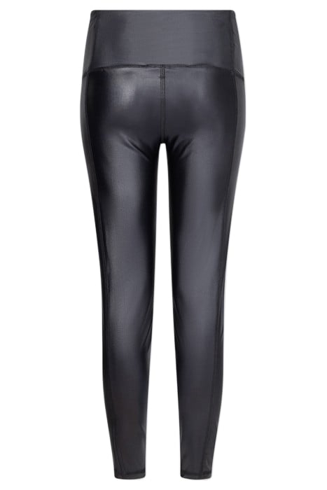 METALLIC YOGA LEGGINGS BLACK 4