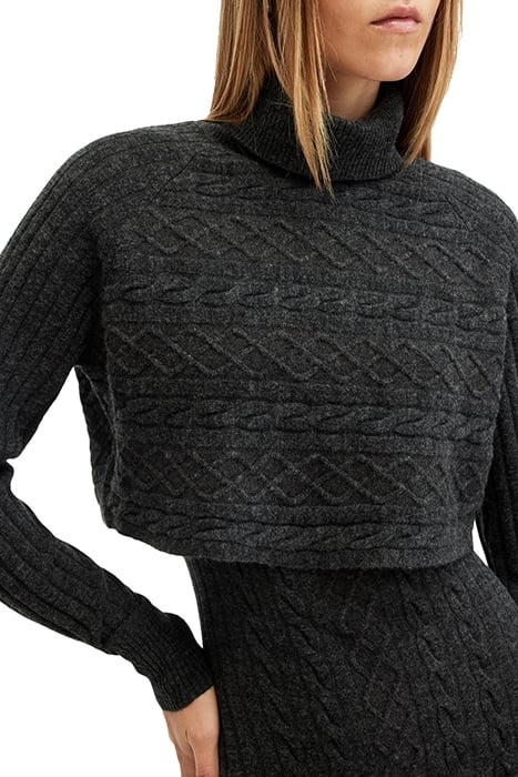 MURIEL DRESS CINDER BLACK 8