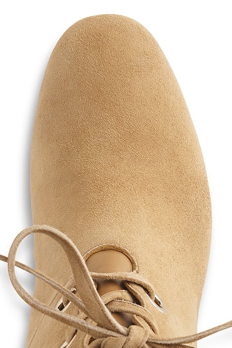 MOLLIE BLOCK HEEL LACE CAMEL 4