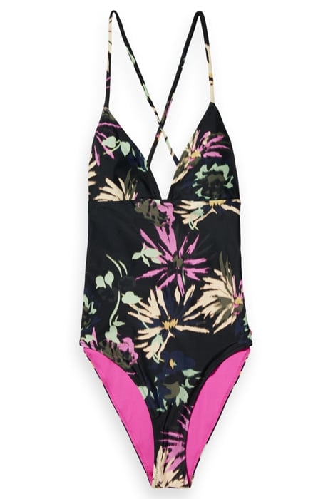 PRINTED BATHING SUIT ASTER BLACK 3