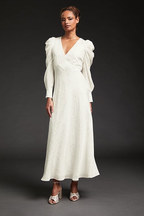 DR ROSE V NECK BRIDAL IVORY 4