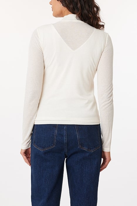 SHEER MOCKNECK EGGNOG 2