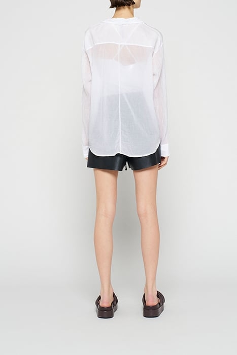 CROPPED KNOT BLOUSE WHITE 2
