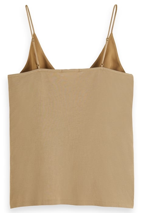 CAMISOLE WOVEN FRONT JERSEY BACK LIGHT ARMY 2