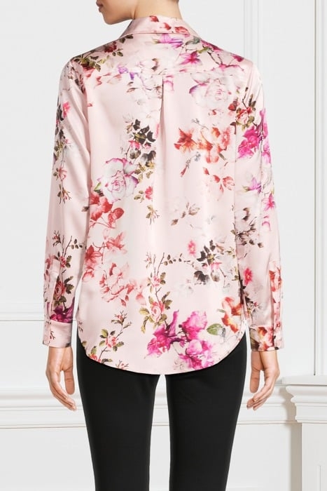 THE ICON BLOUSE PRINT ETHEREAL ROSES PINK 2