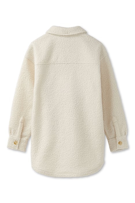 KNIT BOUCLE SHACKET EGGNOG 4