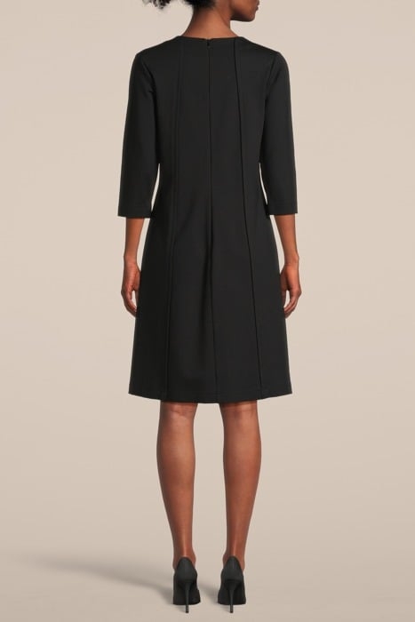 DRESS PUNTO MILANO BLACK 2